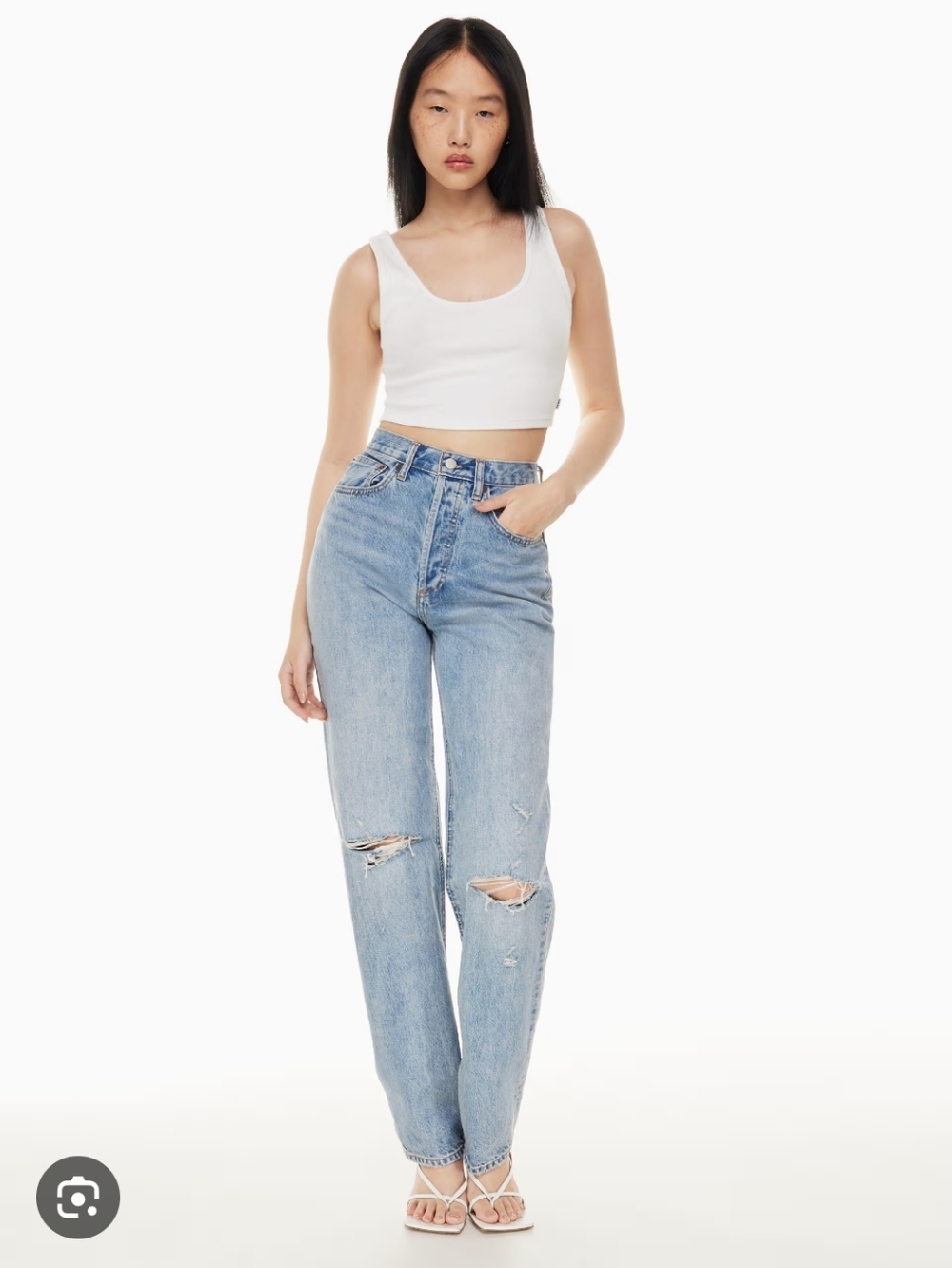 Denim Forum "Joni High Rise Loose" Jeans